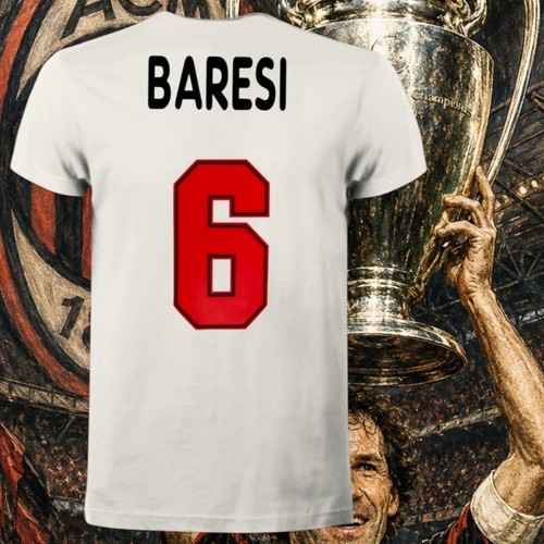 Shirt milan fan - made, baresi