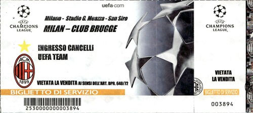 Biglietto stadio milan - biglietto,