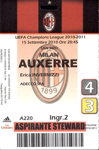 Biglietto stadio milan - biglietto,