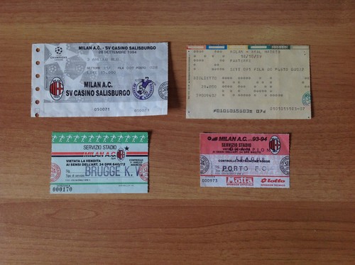 Biglietti ticket milan - biglietti/ticket, lotto