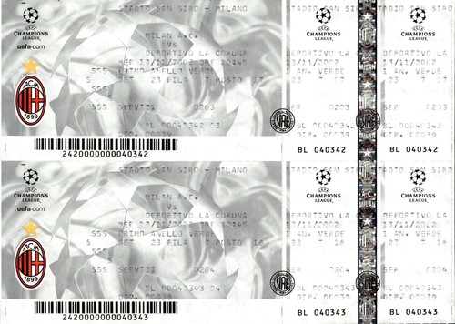 Biglietti stadio milan - a.c., vs